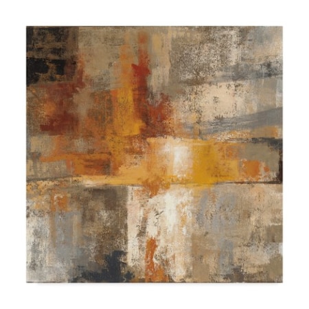 Trademark Fine Art Silvia Vassileva 'Silver And Amber Crop' Canvas Art, 35x35 WAP06688-C3535GG